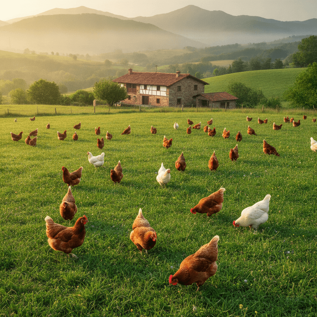 Granja de pollos en el País Vasco